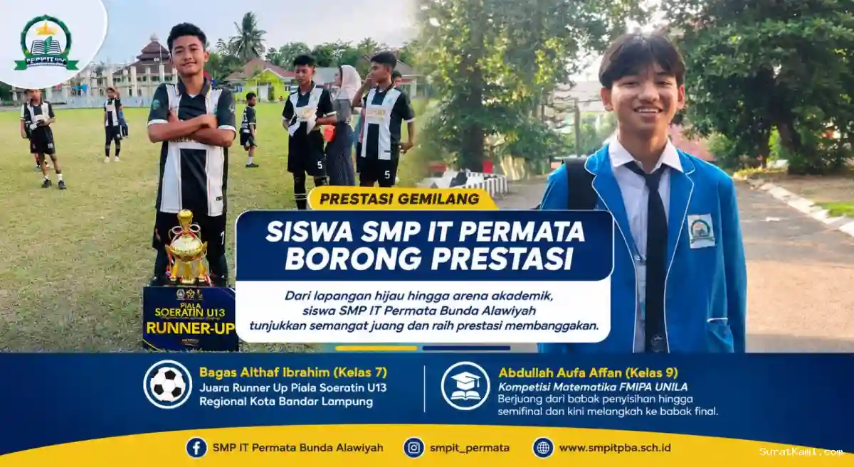 SMP IT Permata Bunda Alawiyah Torehkan Prestasi di Olahraga dan Akademik