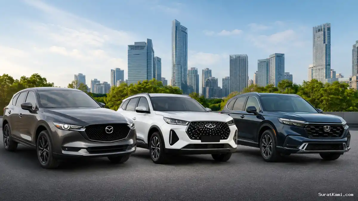 Komparasi Mazda CX-5 vs Tiggo 8 CSH vs Honda CR-V