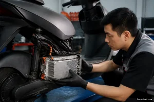 Benturan Keras, Kondisi Baterai Motor Listrik Perlu Dipastikan