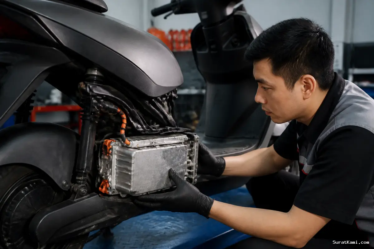 Benturan Keras, Kondisi Baterai Motor Listrik Perlu Dipastikan