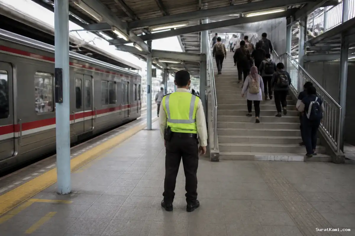 Petugas Stasiun Angke Diperiksa Usai Cekcok dengan Penumpang KRL