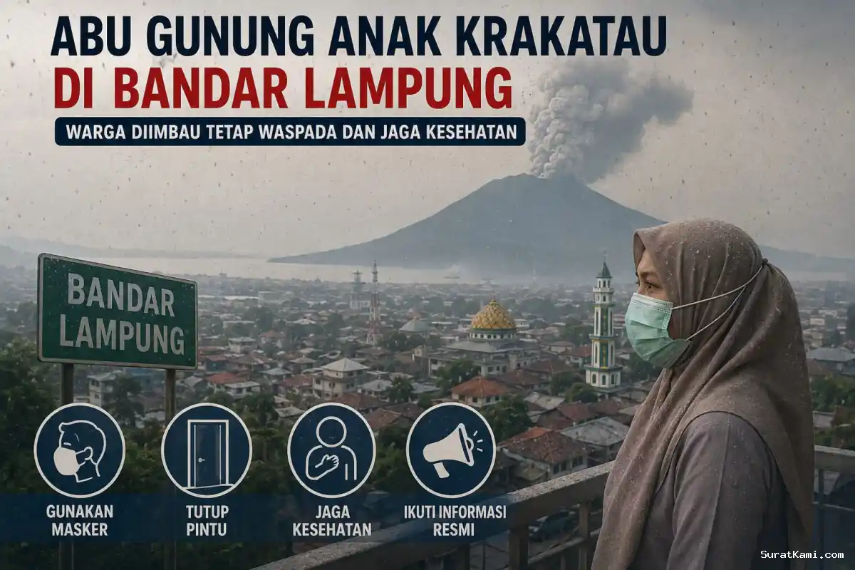 Abu Krakatau Ganggu Penerbangan, Penyeberangan Bakauheni–Merak Tetap Normal