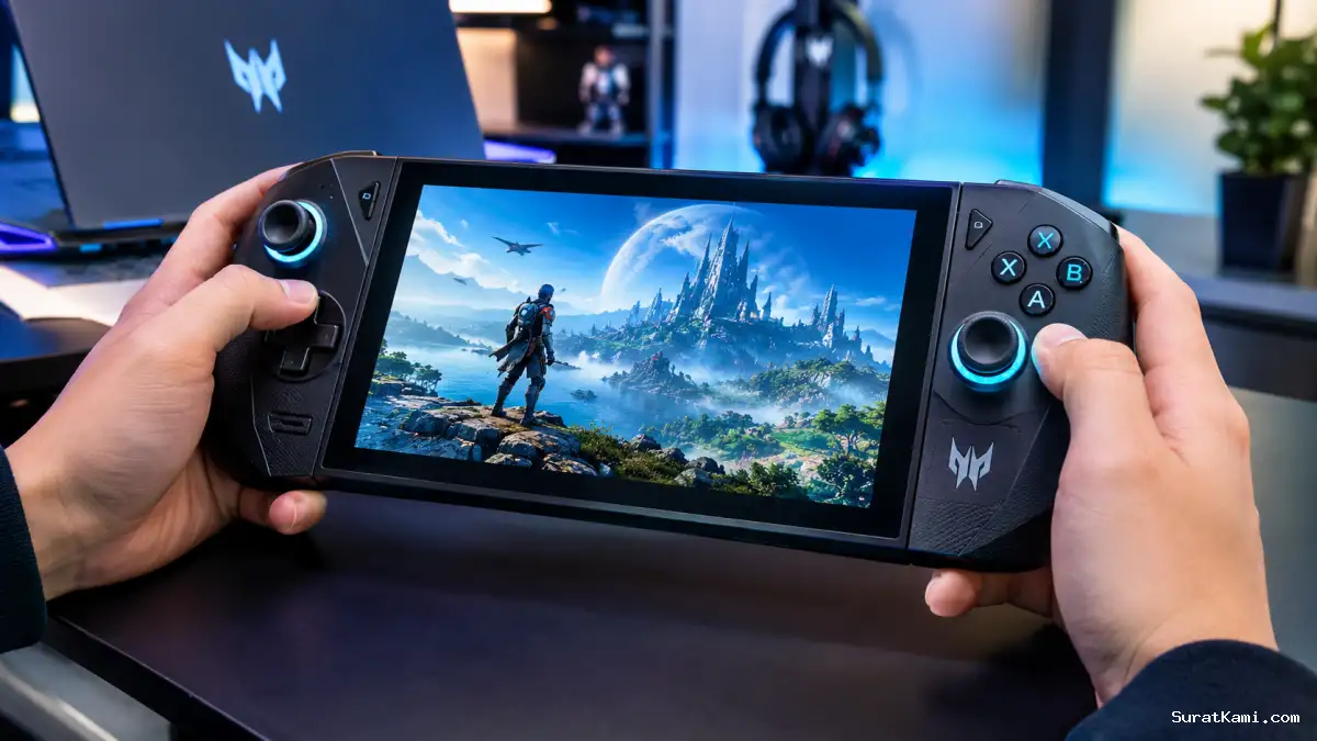 Acer Predator Atlas 7 Meluncur, Handheld Gaming 7 Inci dengan Chip Intel Arc G3 Extreme