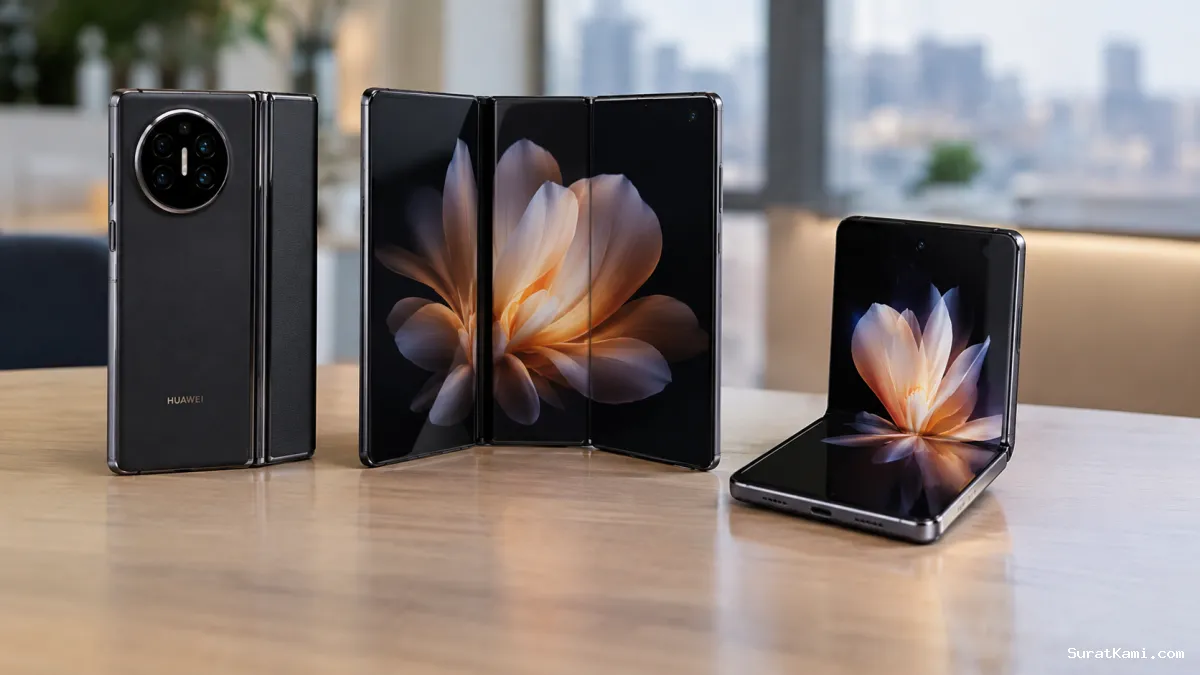 HP Lipat Tiga Huawei Rilis, Mekanisme Lipat Mirip Samsung Galaxy Z Flip