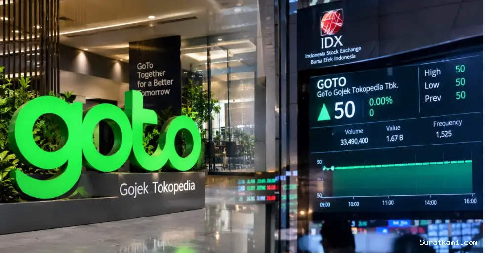Morgan Stanley Tambah Saham GOTO 400 Juta, Total Kepemilikan Capai 7 Persen