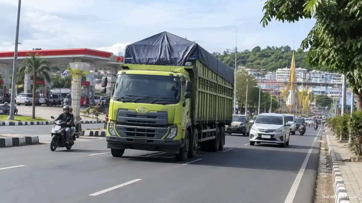 Aturan Truk Bandarlampung Batasi Tonase, Jalur, dan Operasional