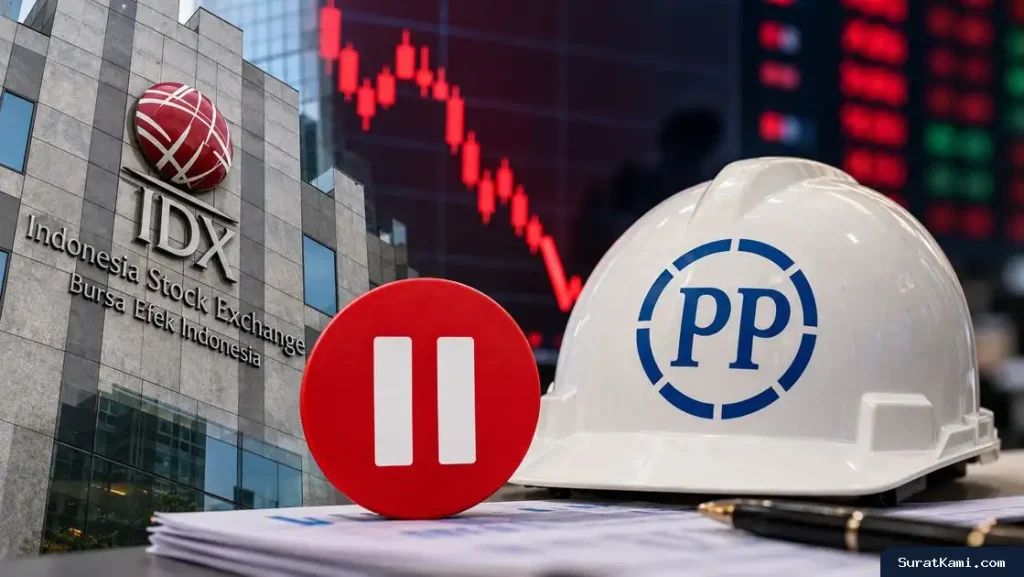 BEI Suspensi Saham PTPP Mulai Hari Ini, Ini Penyebabnya