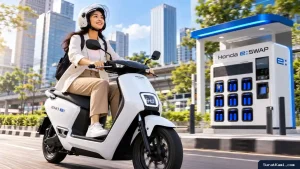 Honda EM1 e: Tawarkan Mobilitas Harian Lebih Hemat dengan Sistem Tukar Baterai