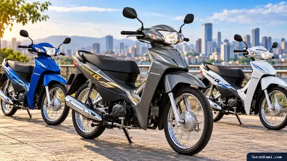 Honda Wave Alpha 2026 Tampil Segar, Motor Bebek 110 cc yang Diklaim Irit hingga 58,1 Km/L