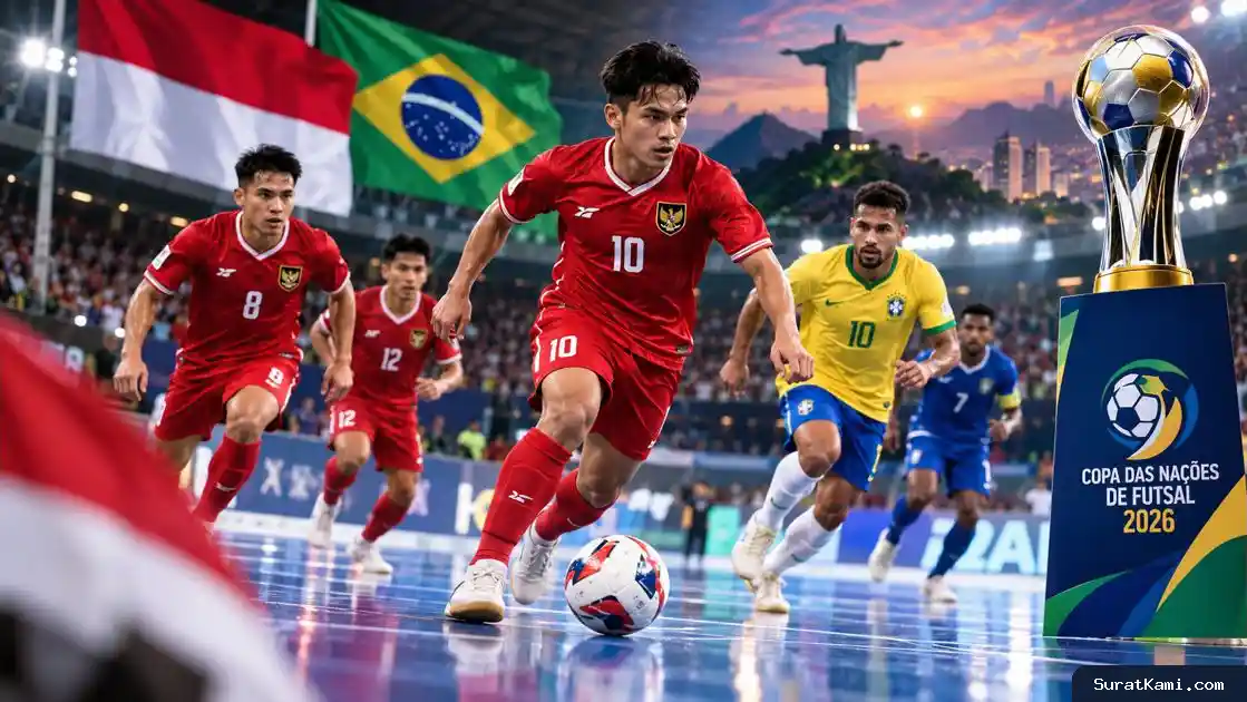 Jadwal Siaran Langsung Timnas Futsal Indonesia di Copa Das Nacoes De Futsal 2026