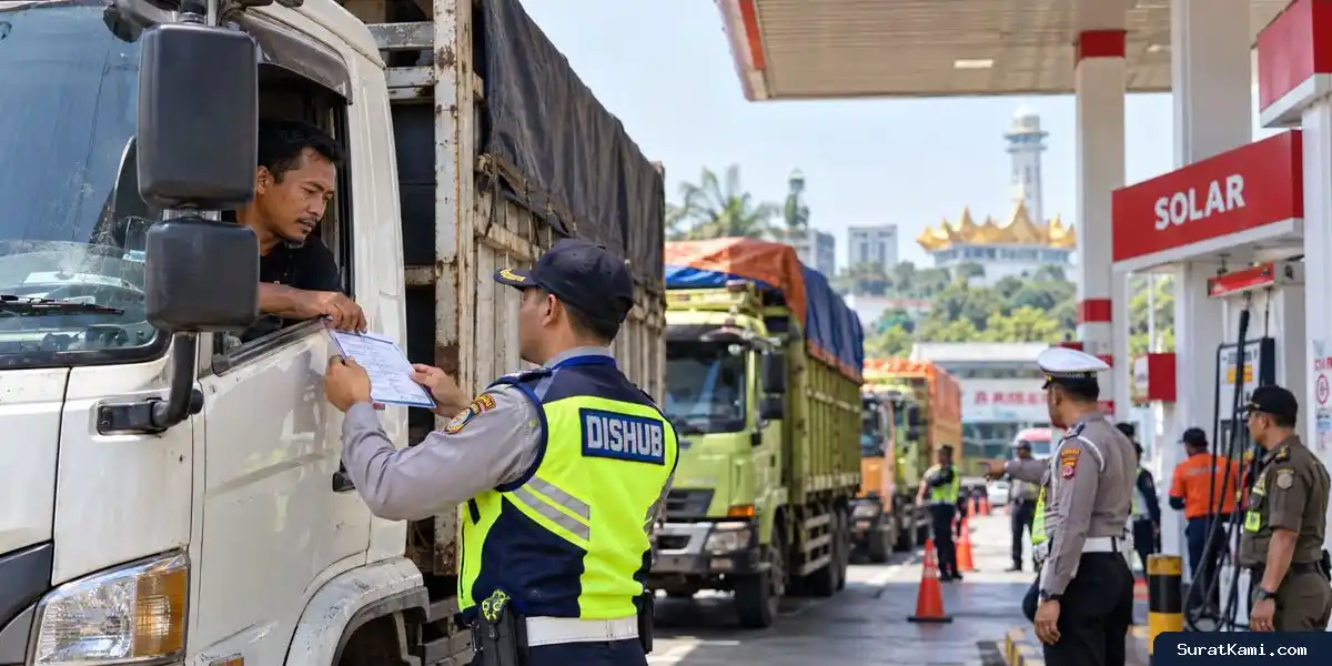 Lampung Siapkan Aturan Cek STNK Truk untuk Atasi Antrean Solar Subsidi