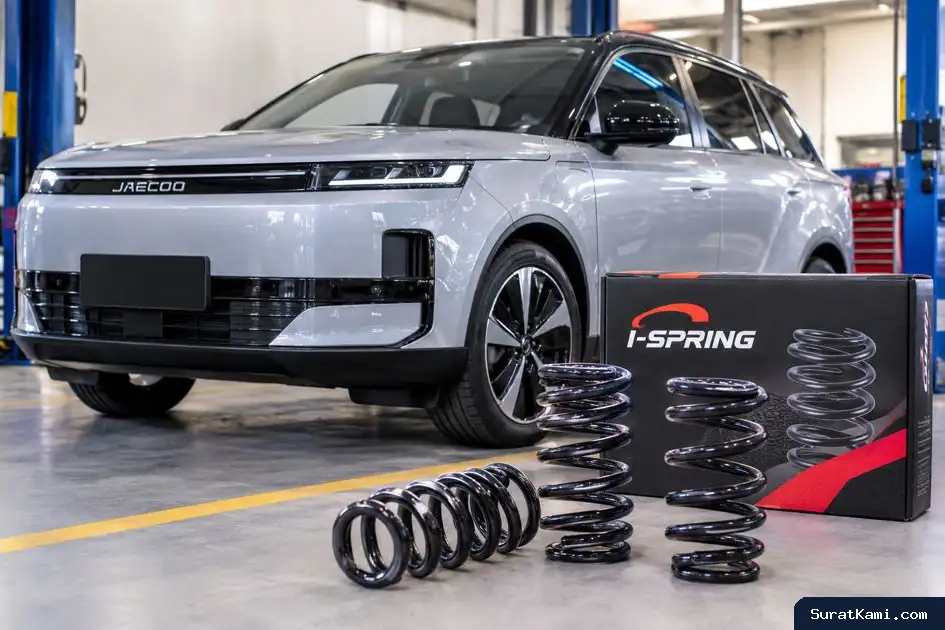 Solusi Jaecoo J5 EV Limbung, I-Spring Hadirkan Lowering Spring untuk Tingkatkan Kestabilan